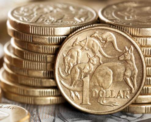 Illustration depicting the strength and resilience of the Aussie Dollar in a global financial